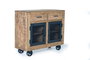 Giner y Colomer Aparador Industrial de Madera de Mango y Metal Natural 100x85x38 cm